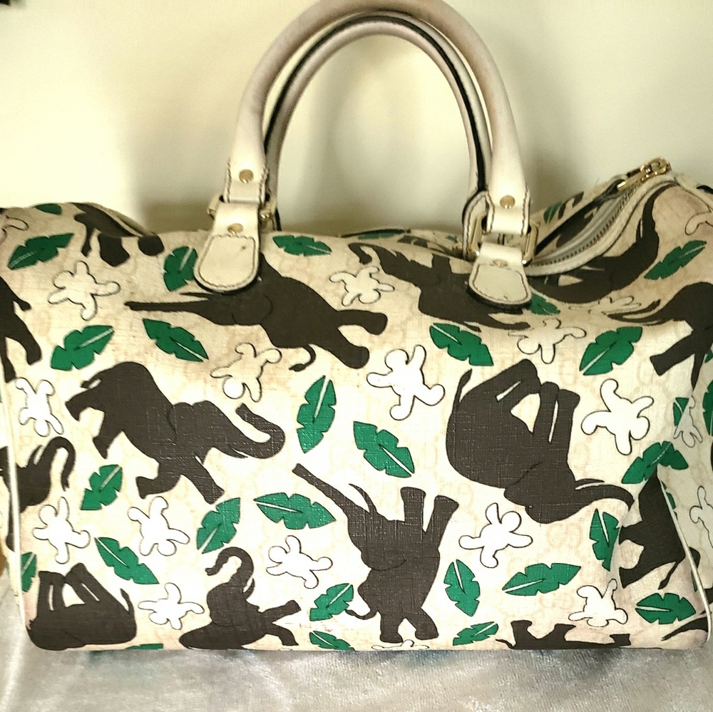 Authentic 💕 Gucci UNICEF Joy Boston Satchel - Picture 2 of 8